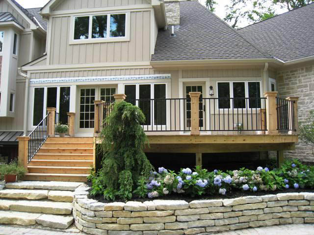 Columbus wooden deck installation